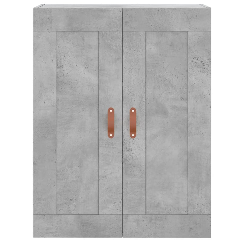 vidaXL betonszürke szerelt fa fali szekrény 69,5 x 34 x 90 cm
