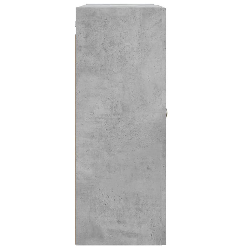 vidaXL betonszürke szerelt fa fali szekrény 69,5 x 34 x 90 cm