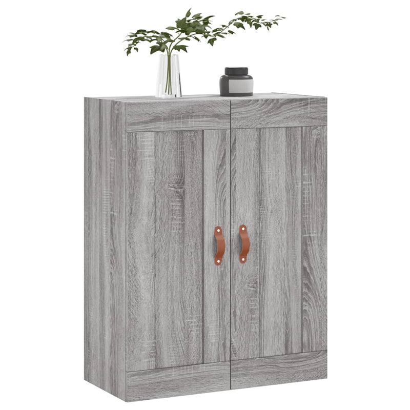 vidaXL szürke sonoma szerelt fa fali szekrény 69,5 x 34 x 90 cm