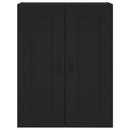 vidaXL fekete szerelt fa fali szekrény 69,5 x 34 x 90 cm