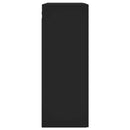 vidaXL fekete szerelt fa fali szekrény 69,5 x 34 x 90 cm