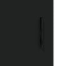 vidaXL fekete szerelt fa fali szekrény 69,5 x 34 x 90 cm