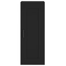 vidaXL fekete szerelt fa fali szekrény 34,5 x 34 x 90 cm