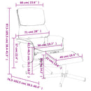 vidaXL sötétszürke szövet dönthető masszázsfotel lábtartóval