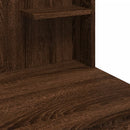 vidaXL barna tölgy fésülködőasztal LED-del 96x40x142 cm