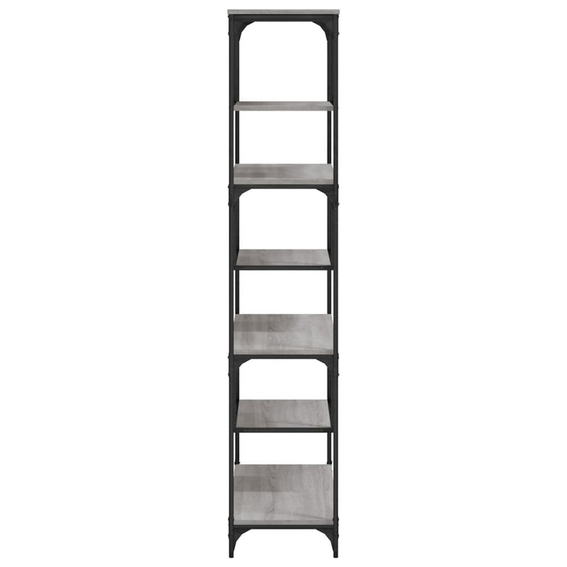 vidaXL szürke sonoma színű szerelt fa könyvespolc81x36x176 cm