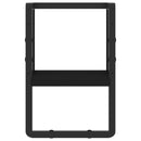 vidaXL fekete fali polc rúddal 20 x 25 x 30 cm