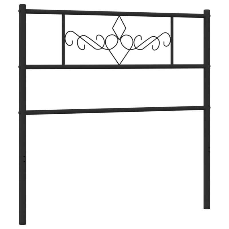 vidaXL fekete fém fejtámla 80 cm