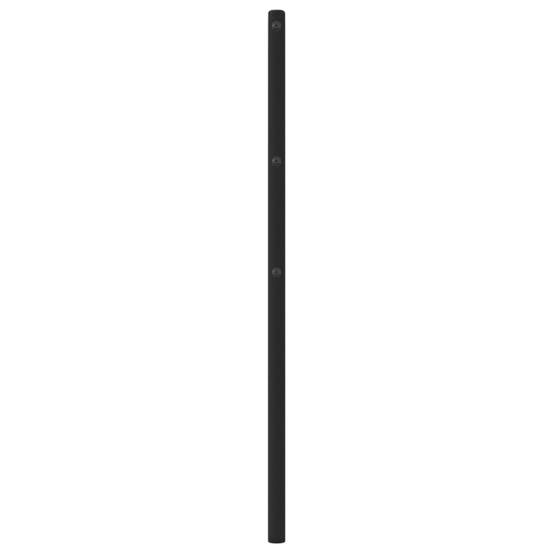 vidaXL fekete fém fejtámla 80 cm