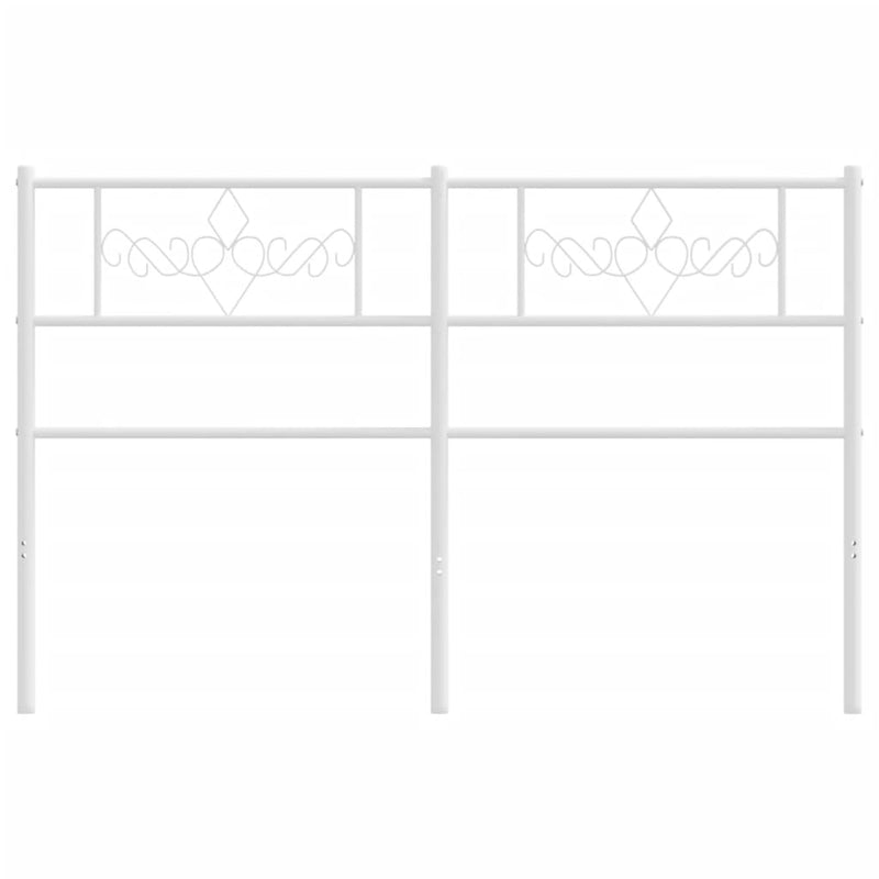 vidaXL fehér fém fejtámla 160 cm