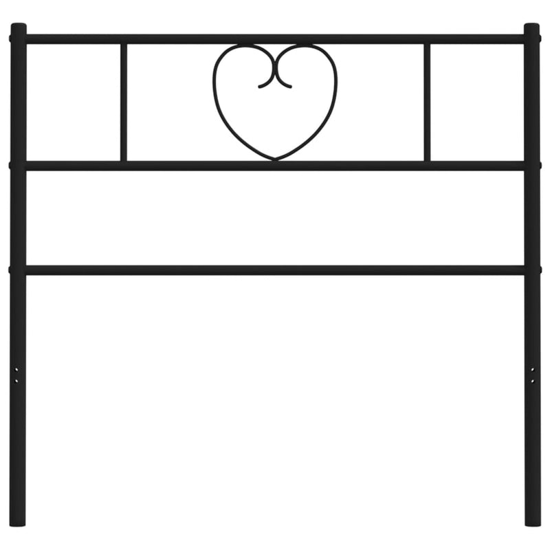vidaXL fekete fém fejtámla 100 cm