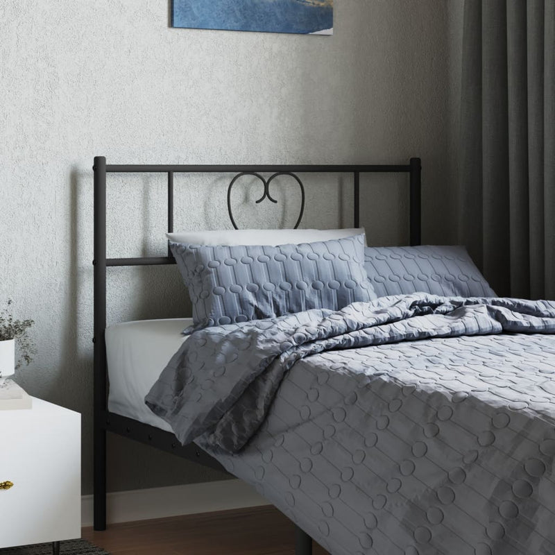 vidaXL fekete fém fejtámla 107 cm