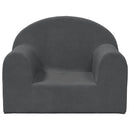 vidaXL antracitszürke puha plüss gyerekkanapé