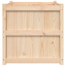 vidaXL tömör fenyőfa kerti virágláda 70x70x70 cm