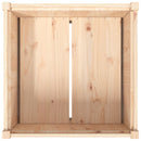 vidaXL tömör fenyőfa kerti virágláda 70x70x70 cm