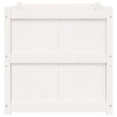 vidaXL fehér tömör fenyő virágláda 70x70x70 cm