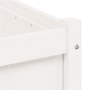 vidaXL fehér tömör fenyő virágláda 70x70x70 cm