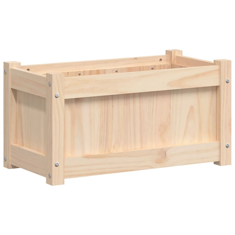 vidaXL tömör fenyőfa virágláda 60x31x31 cm