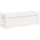 vidaXL 2 db fehér tömör fenyőfa virágláda