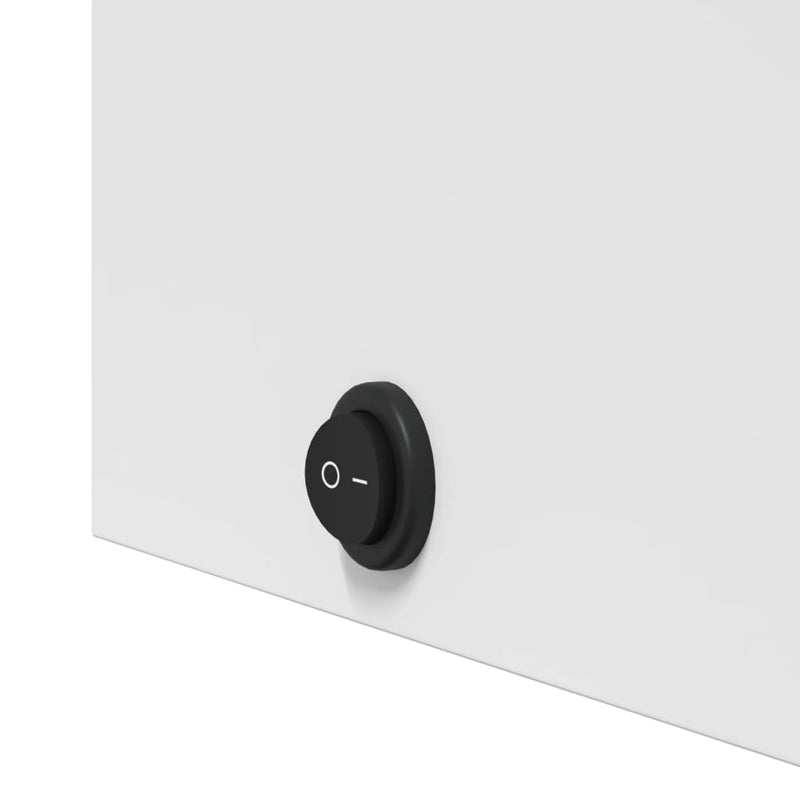 vidaXL fehér tükrös fürdőszobaszekrény LED-del 45 x 13 x 52 cm