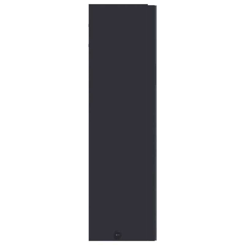 vidaXL szürke tükrös fürdőszobaszekrény LED-del 60 x 13 x 52 cm
