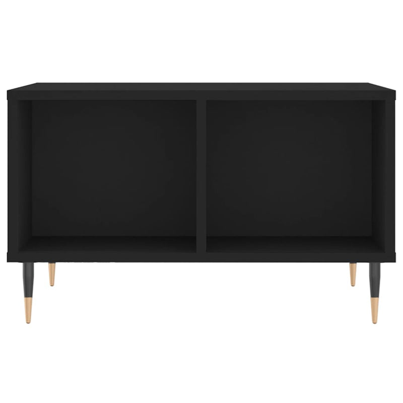 vidaXL fekete szerelt fa dohányzóasztal 60x50x36,5 cm