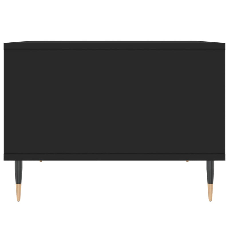 vidaXL fekete szerelt fa dohányzóasztal 60x50x36,5 cm