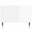 vidaXL magasfényű fehér szerelt fa dohányzóasztal 60 x 50 x 36,5 cm