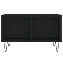 vidaXL fekete szerelt fa dohányzóasztal 60x50x36,5 cm