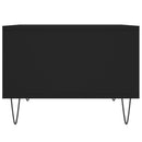 vidaXL fekete szerelt fa dohányzóasztal 60x50x36,5 cm