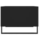 vidaXL fekete szerelt fa dohányzóasztal 60x50x36,5 cm