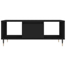 vidaXL fekete szerelt fa dohányzóasztal 90x50x36,5 cm