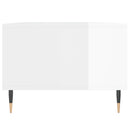 vidaXL magasfényű fehér szerelt fa dohányzóasztal 90 x 50 x 36,5 cm