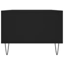 vidaXL fekete szerelt fa dohányzóasztal 90x50x36,5 cm