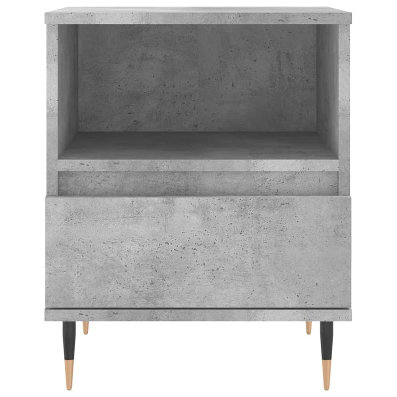vidaXL betonszürke szerelt fa éjjeliszekrény 40x35x50 cm