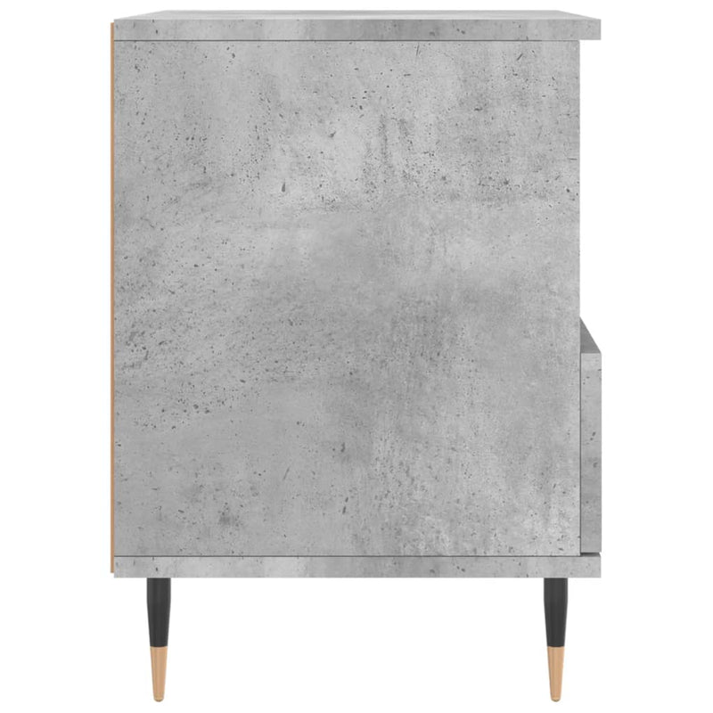 vidaXL 2 db betonszürke szerelt fa éjjeliszekrény 40 x 35 x 50 cm