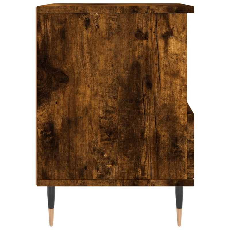 vidaXL 2 db füstös tölgy színű éjjeliszekrény 40 x 35 x 50 cm