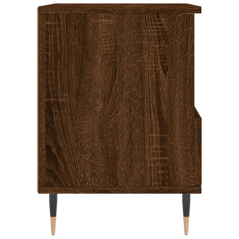 vidaXL 2 db barna tölgyszínű éjjeliszekrény 40 x 35 x 50 cm