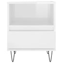 vidaXL 2 db magasfényű fehér szerelt fa éjjeliszekrény 40x35x50 cm