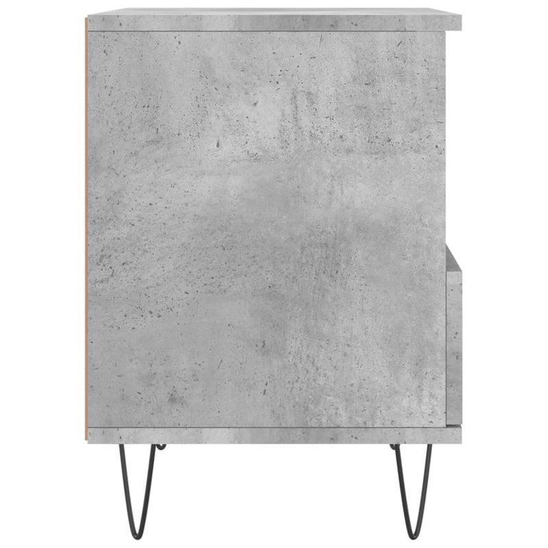 vidaXL betonszürke szerelt fa éjjeliszekrény 40x35x50 cm
