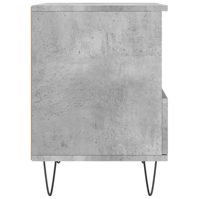 vidaXL 2 db betonszürke szerelt fa éjjeliszekrény 40 x 35 x 50 cm