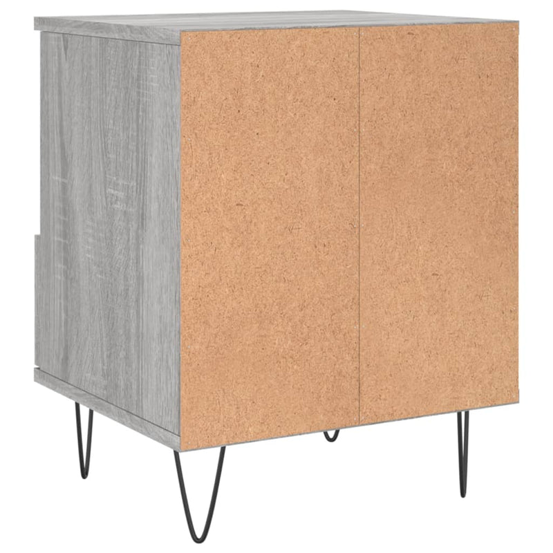 vidaXL 2 db szürke sonoma színű éjjeliszekrény 40 x 35 x 50 cm