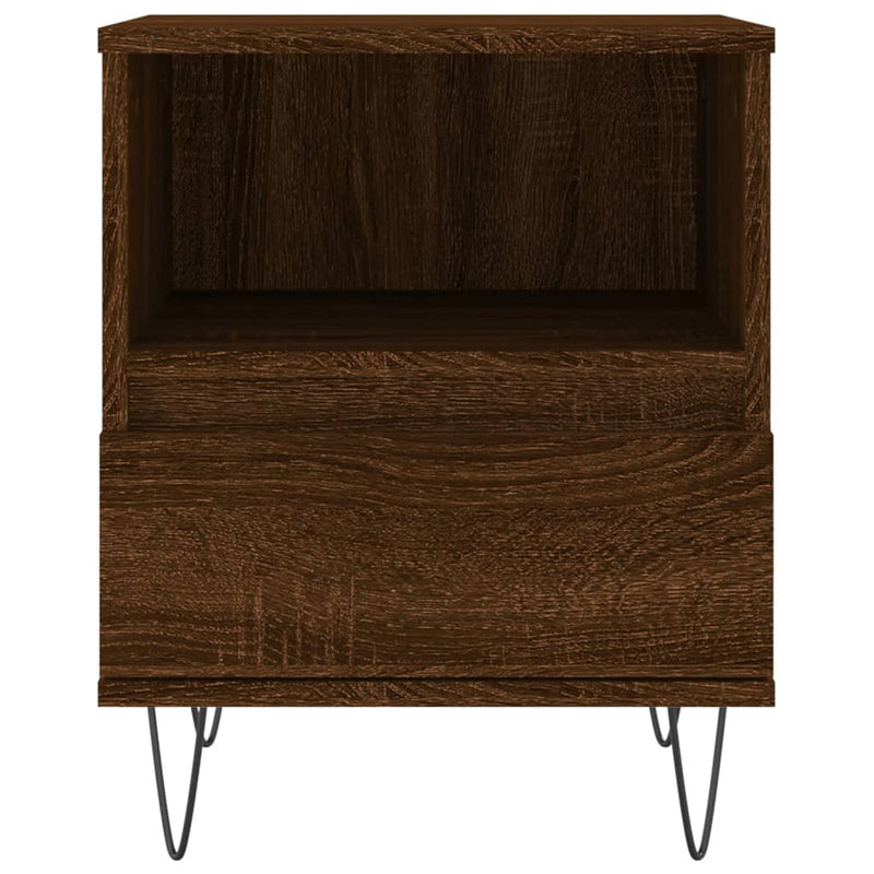 vidaXL 2 db barna tölgyszínű éjjeliszekrény 40 x 35 x 50 cm