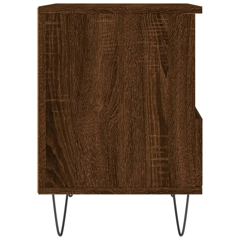 vidaXL 2 db barna tölgyszínű éjjeliszekrény 40 x 35 x 50 cm