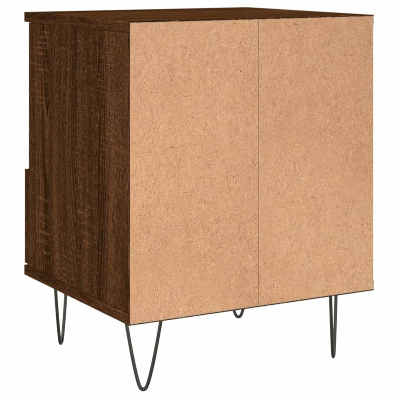 vidaXL 2 db barna tölgyszínű éjjeliszekrény 40 x 35 x 50 cm