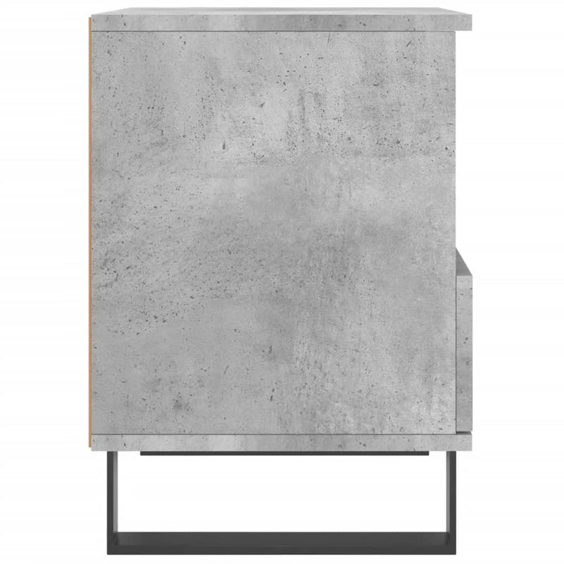 vidaXL 2 db betonszürke szerelt fa éjjeliszekrény 40 x 35 x 50 cm