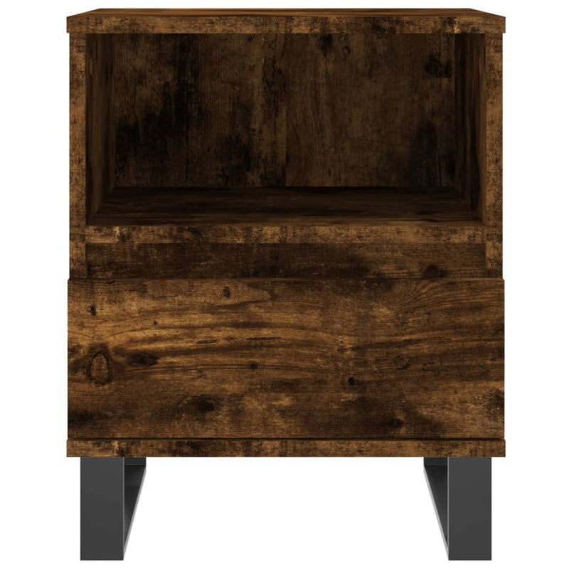 vidaXL 2 db füstös tölgy színű éjjeliszekrény 40 x 35 x 50 cm
