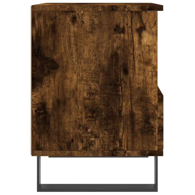 vidaXL 2 db füstös tölgy színű éjjeliszekrény 40 x 35 x 50 cm
