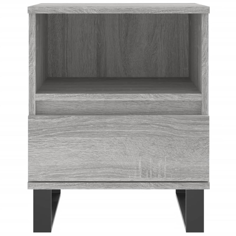 vidaXL 2 db szürke sonoma színű éjjeliszekrény 40 x 35 x 50 cm