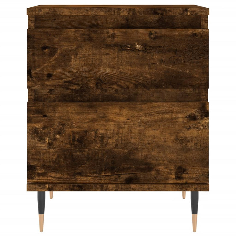 vidaXL 2 db füstös tölgy színű éjjeliszekrény 40 x 35 x 50 cm